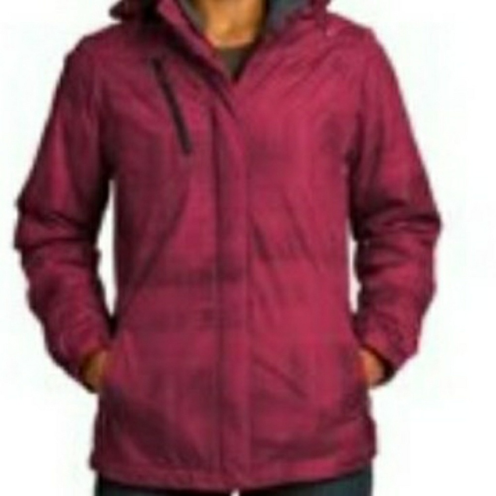 Port Authority women's zip up jacket hoodie sm red